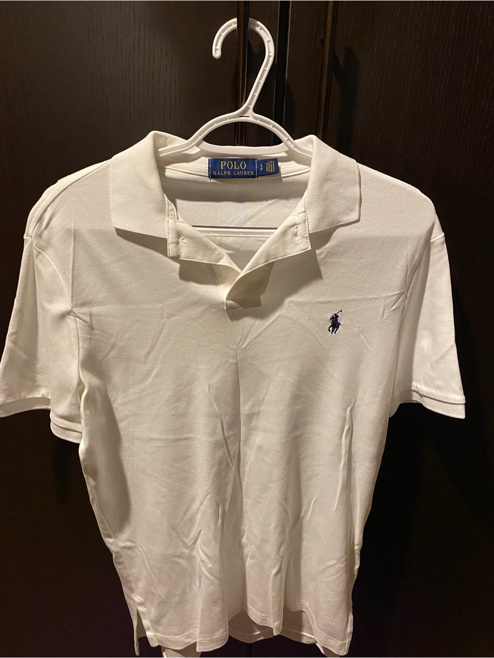 Polo by Ralph Lauren White Polo with Navy Pony